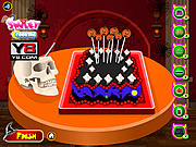 Флеш игра онлайн Halloween Cake Decoration
